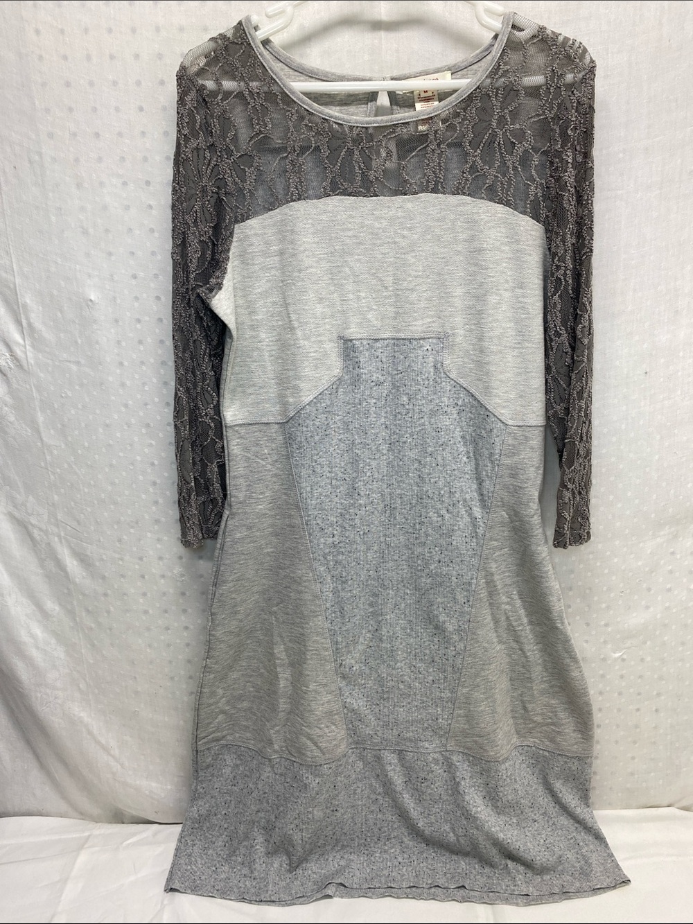 Sundance M Shift Dress Ribbed Lace Round Neck Sleeveless Mallorie dress